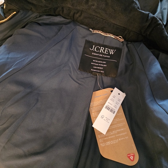 NWT $348 J. Crew Petite Stowe Puffer Jacket/Coat, Black, PXXS - Picture 3 of 4